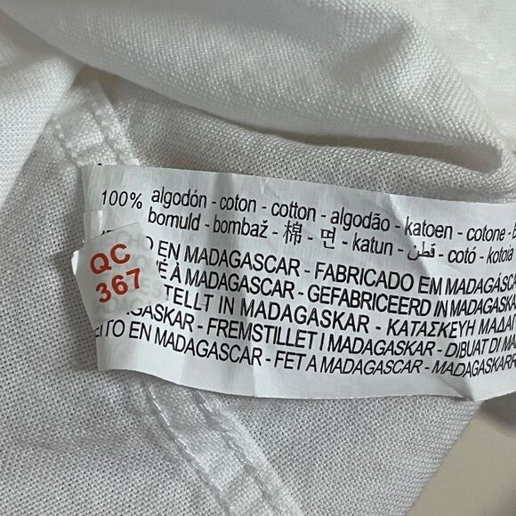 NWT Zara Boys White Oxford Cotton Shirt Long Sleeve Sz 8 - Picture 6 of 8